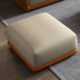 modern simple style footstool in cream-orange color